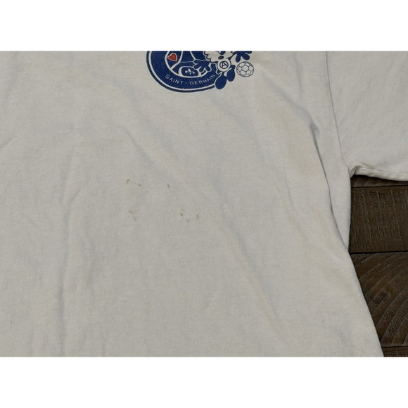 Paris Saint Germain Verdy T-Shirt - Stained - Short Sleeve Crew Neck - Youth S - Picture 6 of 8